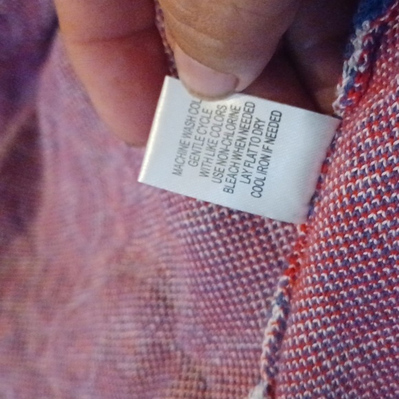 C&K Designs Beautiful Vintage Large Knit Red, White Blue Sweater Jacket Size L - Picture 5 of 6